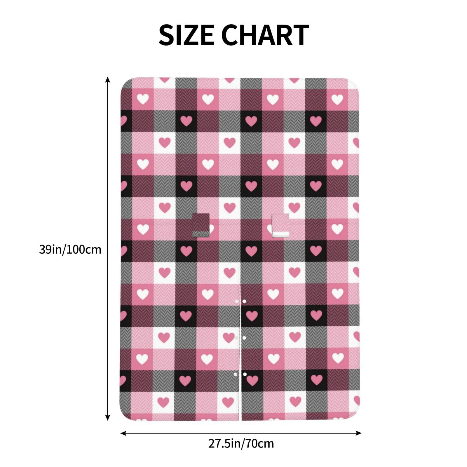 Naloa Heart Plaid Baby Car Seat Cover, Breathable Baby Carrier Cover, Multiuse Baby Carrier Cover & Nursing Breastfeeding Cover