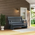 thumbnail image 2 of Keystone Amish Co. 4 Foot Franklin Poly Composite Porch Glider, Turf Green, 2 of 4