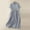 Light Blue, variant on Summer Dresses For Women 2025 Sevevn Women's Casual Color Round Neck Tie Up Waist Dress