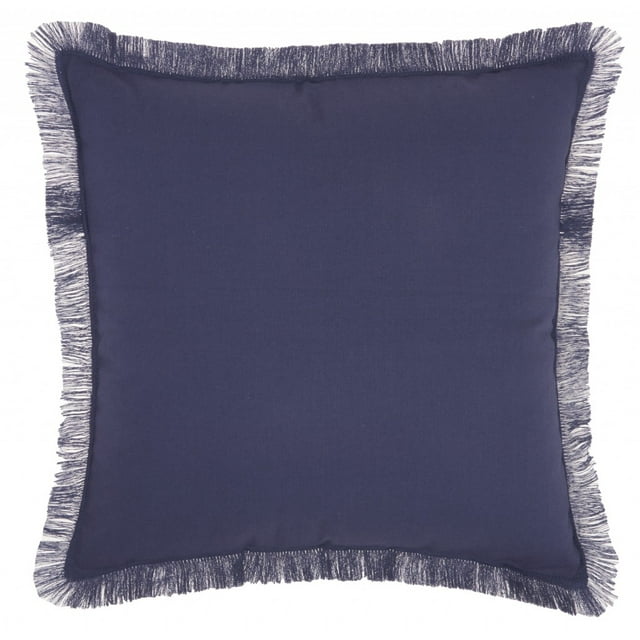 homeroots home decor 386345 Solid Navy Contemporary Throw Pillow