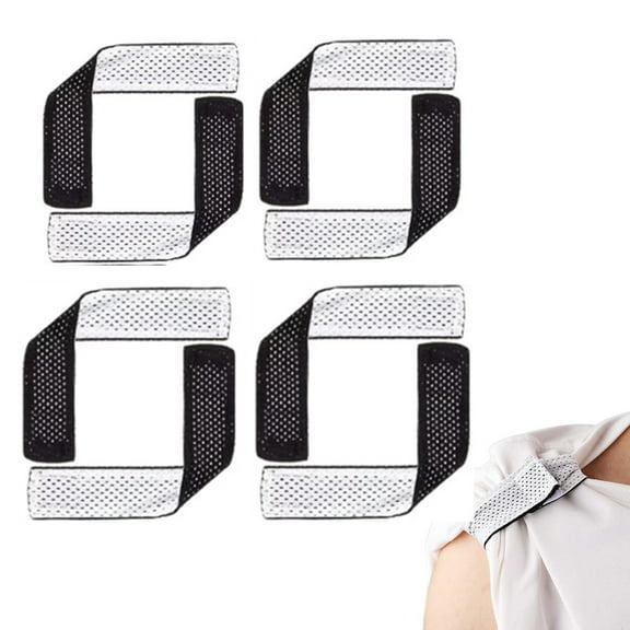 4 Pairs Jersey Sleeve Bands for Football Basketball Volleyball Breathable Mesh Cloth Sleeve Holder Straps for Sports Shirts Soccer Softball Sleeve Ties with Loop Fasteners Sports Accessories