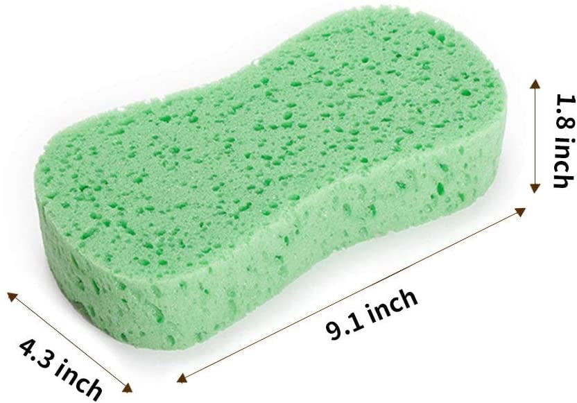 20 Pack Car Wash Sponges Set Cleaning Polishing High Foam Wear-Resistant Clean Tools, Large Sponges - Car Cleaning Supplies - Multi-Use Sponge for Vehicle Kitchen Cleaning Dishes Washing