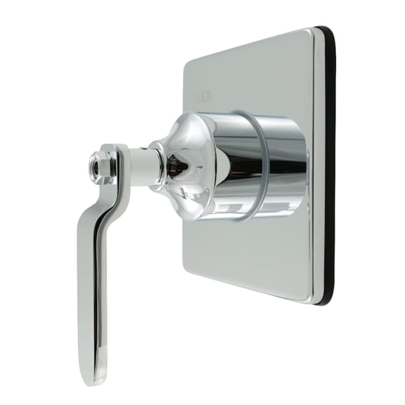 Kingston Brass KS3041KL Whitaker Single-Handle Three-Way Diverter Valve with Square Trim Kit in Polished Chrome