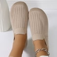 thumbnail image 5 of Willtoo Women's Flats Slip On Go Walk Shoes for Women Comfortable Walking Sneakers Knit Low Wedge Dressy Ballet Shoes, 5 of 6