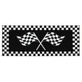 thumbnail image 2 of Ming's Mark Inc. Black White Checkerboard Outdoor Rug, 8.00" x 13.00' x 33.00", Reversible, 2 of 2