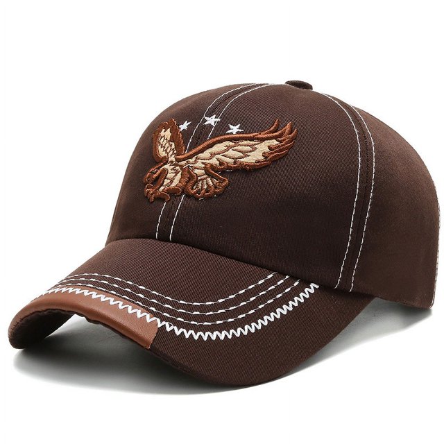 Gorra de béisbol para hombre Simple primavera y otoño verano distintiva moda coreana bordado águila sombrero gorra juvenil