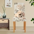 thumbnail image 4 of Yayeee 2 Pack Dining Chair Covers Stretch Parson Chairs Slipcovers Seat Protector, Lace and Floral, 4 of 6