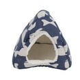 thumbnail image 2 of Small Pet Bed, Warm Washable Cartoon Pattern Hamster Cave Bed Comfortable  For Small Pets, 2 of 8
