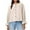 Beige, variant on tarylea Women's Trendy Tops Scoop Neck Button down Shirts Long Sleeve Solid Color Tops Casual Loose Tops