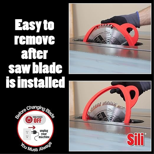 Sili Saw Blade Sleeve Saw Blade Protector/Holder Storage for Table Saw Blades Circular Saw Blades Miter Saw Blades and Plunge Saw Blades (8.25" 4 Pack)