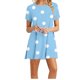 thumbnail image 1 of Vestidos de Verano de Mujer Cuello Redondo Manga Corta Impreso, Ligero Y Cómodo Vestidos Casuales para Mujeres, 1 of 4