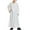 White, variant on Boy's Muslim Thobe Arab Islamic Kaftan Half Zip Embroidered Robe Islamic Arabic Abaya Ethnic Dress With Pockets