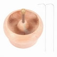 thumbnail image 3 of DIY bead spinner holder, jewelry workshop, wood craft project, stringing with large eye needle G, 3 of 5