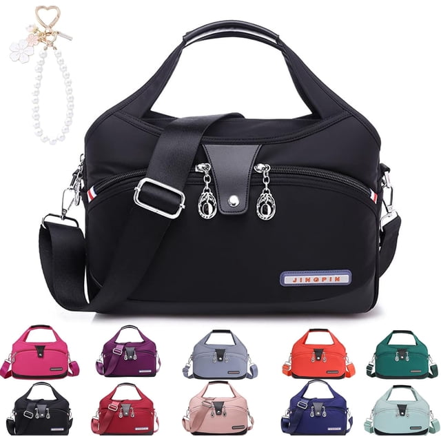 Beautifuldeer - Bolso antirrobo, bolso cruz 2 en 1, cierre de revestimiento múltiple