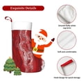 thumbnail image 5 of Flannel Christmas Stocking 17.7×11×7in Soft And Light Touch Good Socks Splicing Design Can Be Used For Hanging Red Marble_1, 5 of 8
