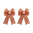 thumbnail image 3 of Xuniizn Fall Bows for Wreaths, Thanksgiving Pumpkin Wreath Bows for Fall Decor, Maple Leaf Orange Bow for Front Door, Farmhouse Ornament Bows for Harvest Indoor Outdoor Fall Decoration for Home, 3 of 7