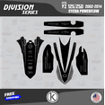 thumbnail image 2 of Kalair GFX Graphics Kit for Yamaha YZ 125 CYCRA POWERFLOW RESTYLED (2002-2014) Division Series, 2 of 5