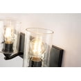 thumbnail image 4 of Lucas McKearn Bocage 3-light Metal Bath Vanity Light in Matte Black/Silver, 4 of 4