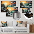 thumbnail image 4 of Designart "Of Wonder Coastal waves Waves painting II" Nautical & Beach Metal Wall Decor, 4 of 5