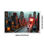 Vintage Style Football Themed Banner with Touch Down Text, Ideal for Football Parties, Sports Events, Fan Gatherings, Photo Backdrops, and Home Decorations