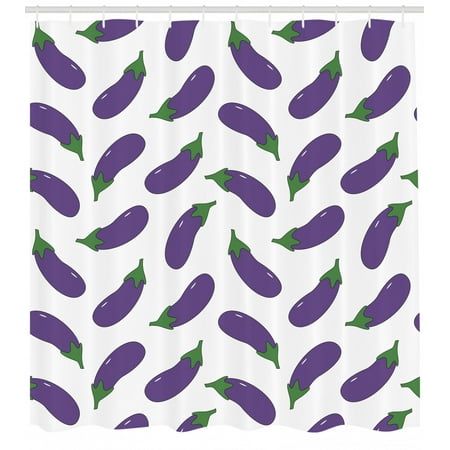 Eggplant Shower Curtain Yummy And Funny Eggplants Kid Friendly