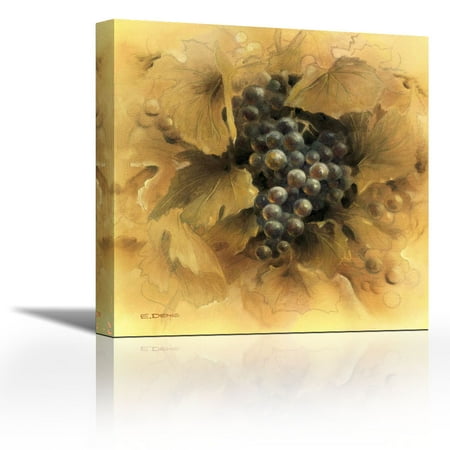 Grapes Ii Contemporary Fine Art Giclee On Canvas Gallery Wrap