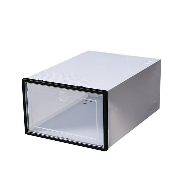 Boîte à Chaussures Pliable de Rangement Épaissie Transparente Type Tiroir Combinaison Boîte de Rangement pour Chaussures Boîte à Chaussures en Plastique, Style pour Femmes