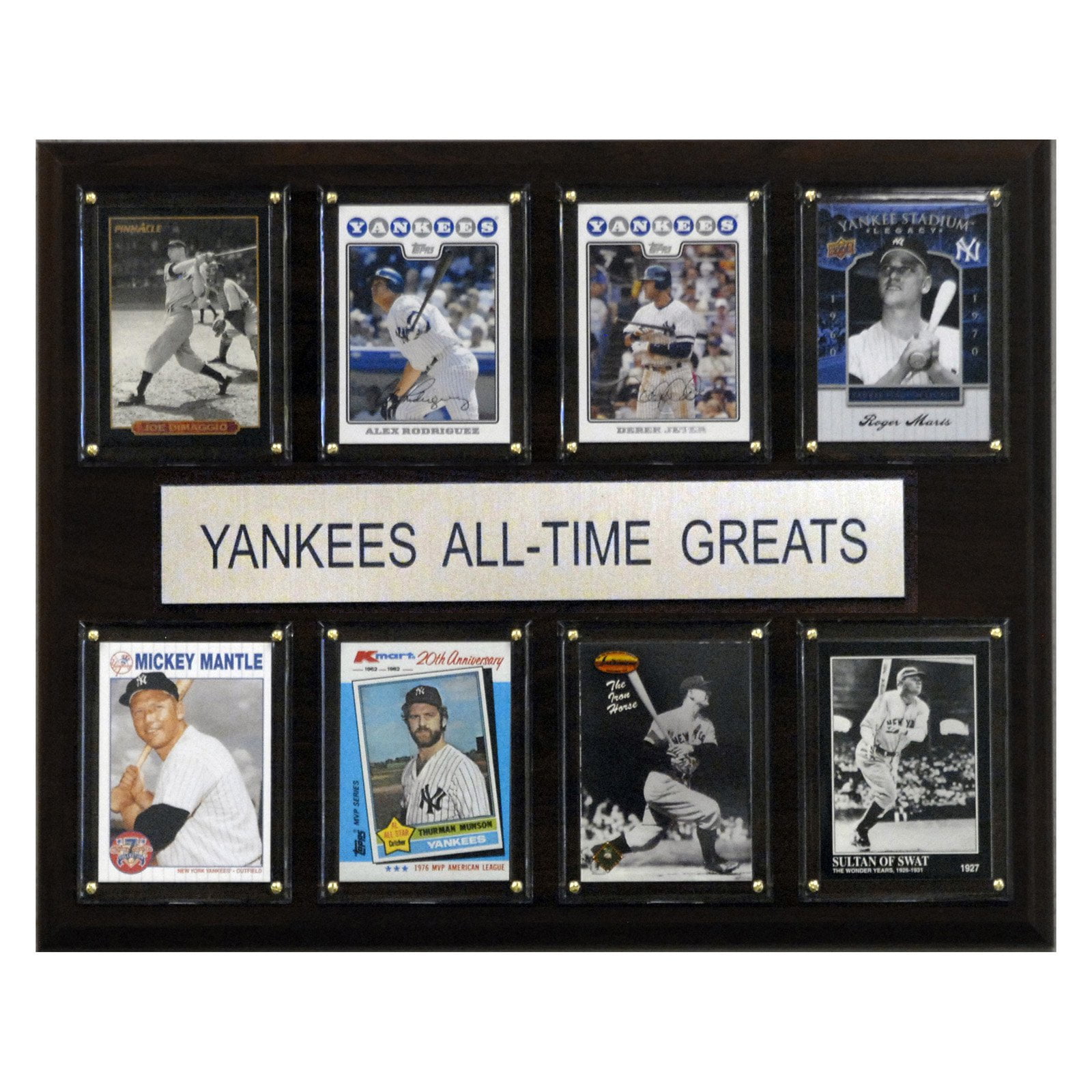 MLB New York Yankees Jeter-Gehrig-Munson Legacy Collection Plaque 12 x 15-Inch
