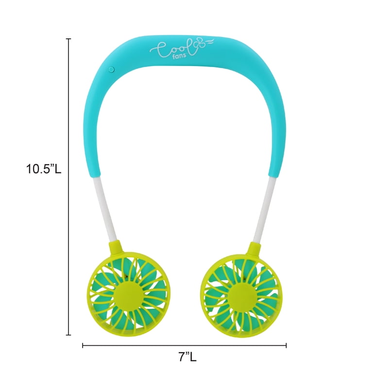 Banzai Rechargeable Personal Wearable Cool Fan with Flexible Arms
