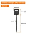 thumbnail image 2 of 25pcs Marker Cable Zip Ties, 8 Inch Self-Locking Labels Zip Tie Wraps for Indoor and Outdoor, 3/16", Black, 2 of 5