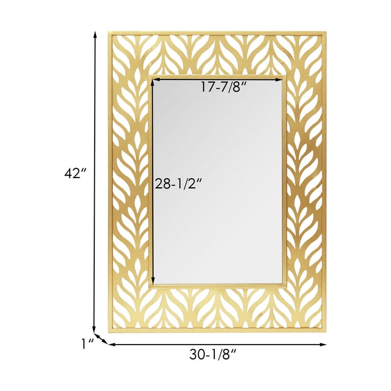 Metal Frame Square Mirror - 42