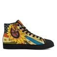 thumbnail image 2 of Hippie Dachshund High Top Canvas Shoes Sneakers Black Size 5, 2 of 7