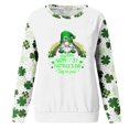 thumbnail image 2 of St Patty's Day Shirt Women 2025 Casual Plus Size 3/4 Sleeve Irish Clover Shirts Funny Saint Patrick's Tunic Tops, 2 of 3