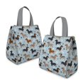 thumbnail image 2 of Cute Dachshund and Dog Footprint Insulated Lunch Bag for Women & Adults,Large Portable Soft Cooler Lunch Bag,Thermal Food Storage Tote with Pearl Cotton,8.66L,8.75x5.75x9.5 Inch, 2 of 6