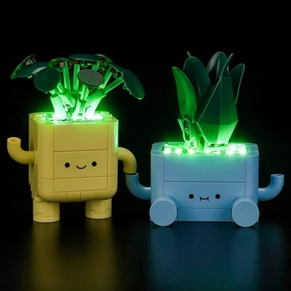 Upgraded Led Light Kit Compatible with Lego Botanical Collection Happy Plants Building Set, Lights Decoration Compatible with Lego 10349