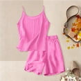 thumbnail image 5 of Girls Clothes Summer 2 Piece Outfit Set Pink Sleeveless Camisole Top and Shorts Kids Fashion Clothing Sets 13-14 Years, 5 of 7