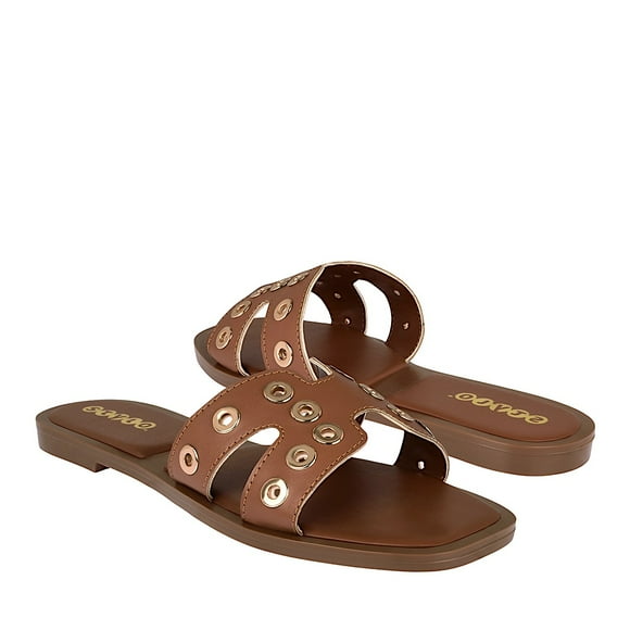 SANDALIAS DAMA STYLO 10504 SIMIPIEL CAFÉ