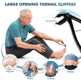 thumbnail image 3 of VIISHARE Toenail Clipper Set, Professional Heavy Duty Thick & Ingrown Toe Nail Clippers for Men & Seniors, 3 of 8