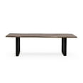 thumbnail image 6 of Modrest Taylor 102" Modern Solid Wood Dining Table in Dark Wood, 6 of 8
