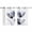 Gray, variant on Light Grey Tulip Kitchen Curtains Short 54 Inch Length, Rustic Elegant Floral Botanical Grommet Top Bedroom Living Room Curtains, Light Filtering Cafe Curtain Drapes 2 Panels Set 84''x54''