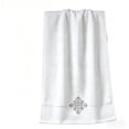 thumbnail image 2 of Aufmer 13.3 X 29.1 Inch Embroidered Pure Cotton Towel Elegant Pattern Design Thickened Practical Feature For Summer Student Dorm Daily Living Cleaning Use, 2 of 6