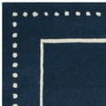 thumbnail image 4 of SAFAVIEH Bella Danita Bordered Wool Area Rug, Navy Blue/Ivory, 3' x 5', 4 of 6