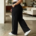 thumbnail image 5 of Posijego Women's Corduroy Pants High Waisted Wide Leg Pants Ladies Business Casual Dress Vintage Pants with Pockets, 5 of 7