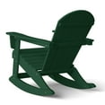 thumbnail image 4 of Westintrends Malibu Outdoor Rocking Chair Set of 2, All Weather Resistant Poly Lumber Classic Porch Rocker Chair, 350 lbs Support Patio Lawn Plastic Adirondack Chair, Dark Green, 4 of 16