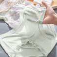 thumbnail image 4 of Seamless Cotton Underwears for Womens Medium-Waist Briefs Solid Color Women Underwear, 4 of 4