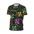 thumbnail image 6 of Wukai Mardi Gras6 Print Men's Short-Sleeved Mesh T-Shirt,Quick-Dry Short Sleeve Workout T-Shirt-4X-Large, 6 of 8