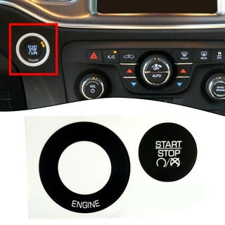 Unique Bargains Engine Start Stop Button Cover Trim Sticker Kit for  Mercedes Benz a Class Aluminum Alloy Silver Tone 