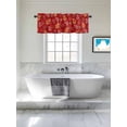 thumbnail image 4 of Christmas Gingerbread Man Valances for Windows, Cowboy Hat Horseshoe Light Filtering Window Treatment Valances, Rod Pocket Small Curtains for Kitchen/Bathroom, 56"x16", 4 of 9