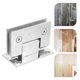 thumbnail image 1 of Hytrove Bisagra Para Puerta De Ducha De Vidrio Sin Marco Inoxidable Color Plata, 1 of 5