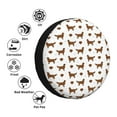 thumbnail image 4 of Salouo Labrador Retriever Dog Print Spare Tire Cover 14-17 inch Spare Tire Protector Universal Tough Tire Wheel Cover for Trailer SUV and Truck-16 inch, 4 of 6